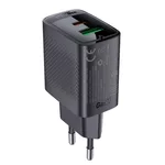 <span>Зарядно</span> Acefast Универсално за стена Charger Wall GaN PD 20W - A78 - USB-C x 1 <span class='catalog-num-in-name'>ACEFAST-A78-BK</span> - 