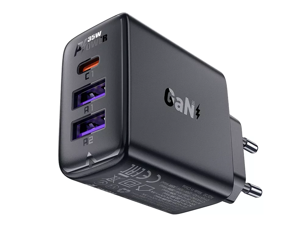Зарядно Acefast Универсално за стена Charger Wall GaN PD 35W - A57 - USB-C x 1 2