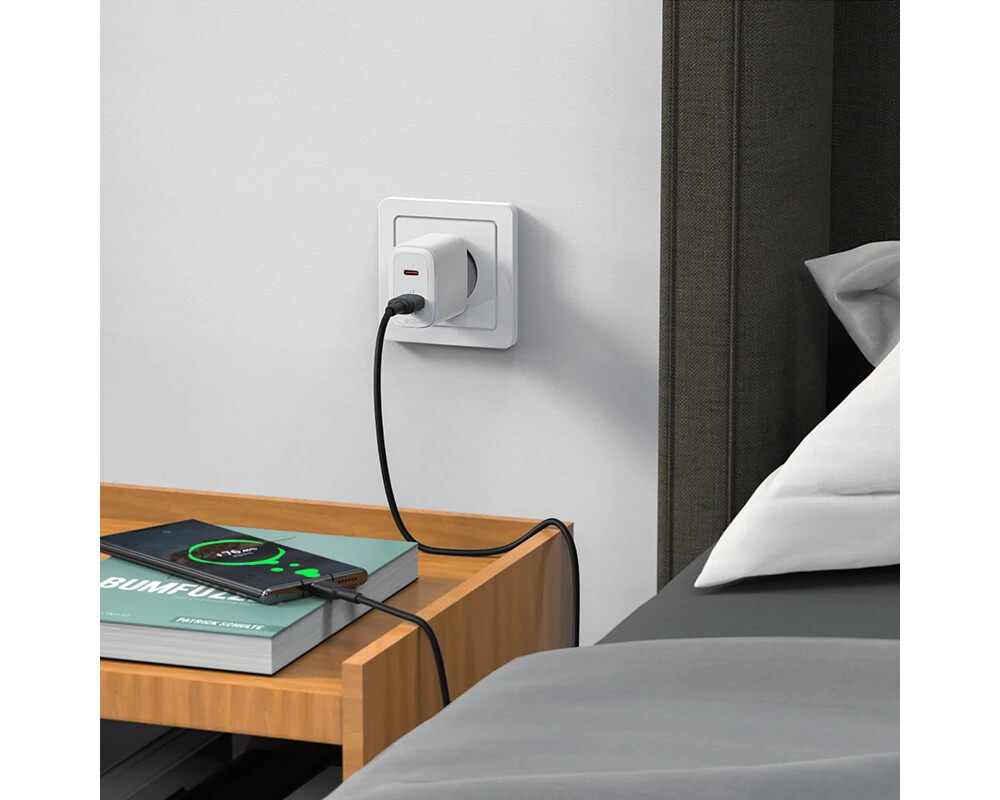Зарядно Acefast Универсално за стена Charger Wall GaN PD20W - A25 - USB-C x 1 6