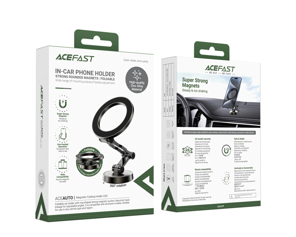Стойка Acefast Car phone holder - Metal 10