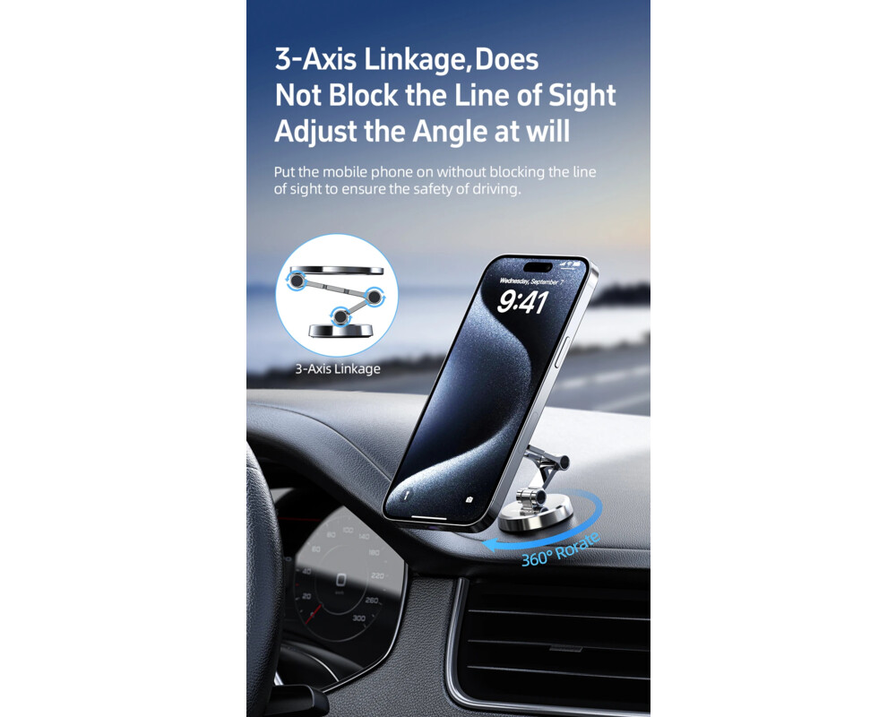 Стойка Acefast Car phone holder - Metal 6