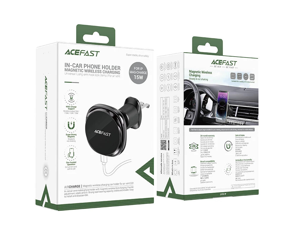Стойка Acefast Car phone holder - for Air vent 8