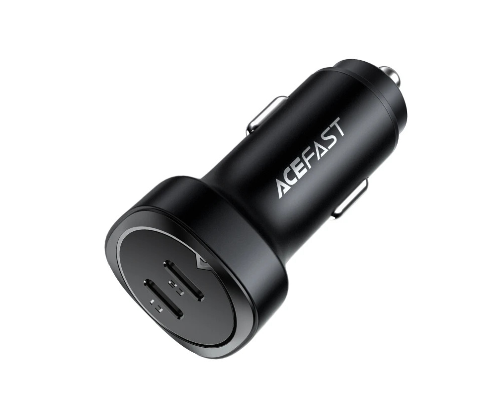 Зарядно Acefast Fast Charger Car PD3.0 72W - B2 - USB-C x 2 2