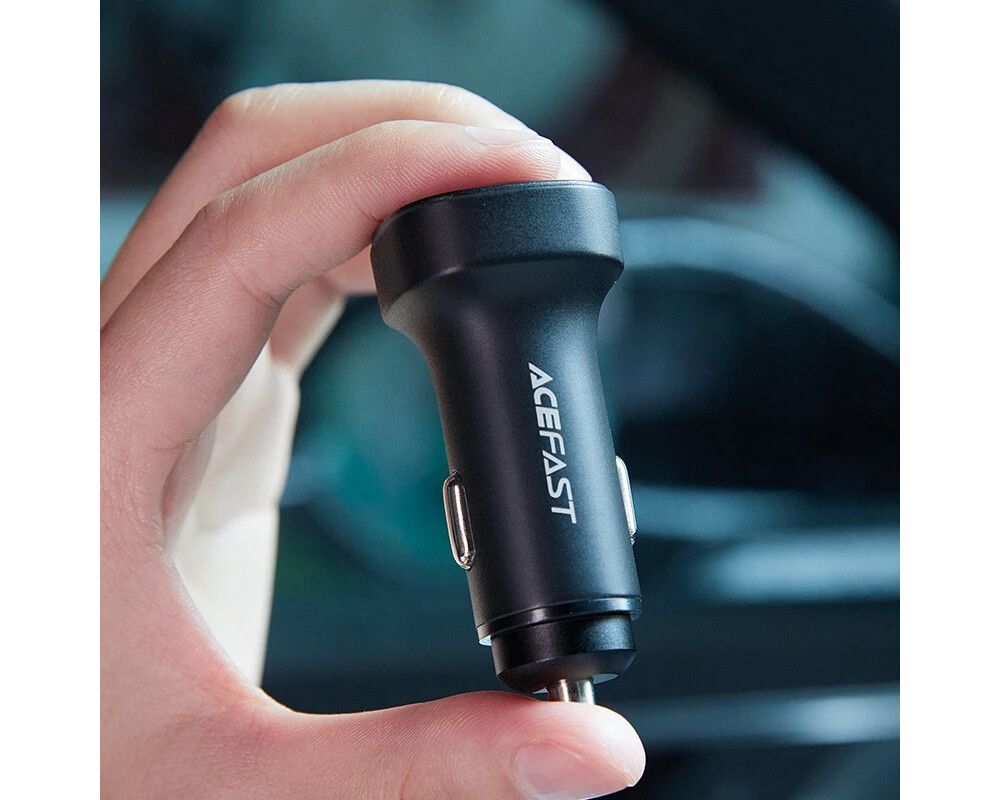 Зарядно Acefast Fast Charger Car PD3.0 72W - B2 - USB-C x 2 5