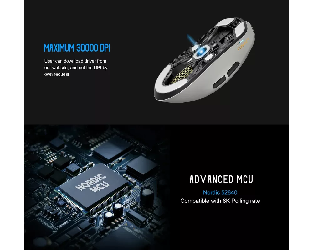 Мишка Lamzu професионална MAYA X 8K - Wireless... 7