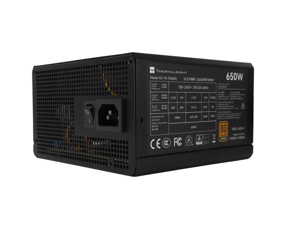 Захранване Thermalright 650W Bronze - TR-TB650S
