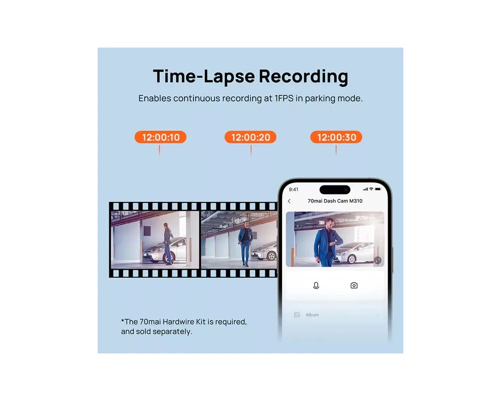 Видеорегистратор 70mai Dash Cam M310 Grey 11