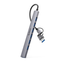  Orico HUB USB-C/USB-A 7 port - USB3.0 x 1 792041 YSA2-U3-GY на топ цена - PIC.bg