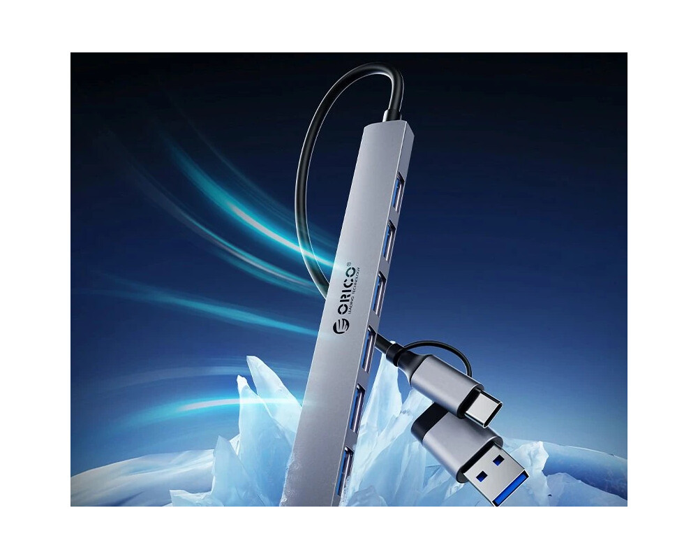 USB хъб Orico HUB USB-C/USB-A 7 port - USB3.0 x 1 6