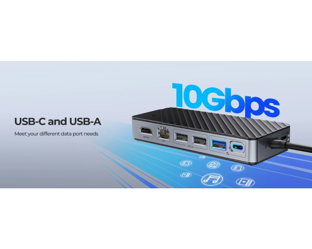 Докинг станция Orico докинг станция Portable Docking station M.2 SATA/NVMe - HDMI 5