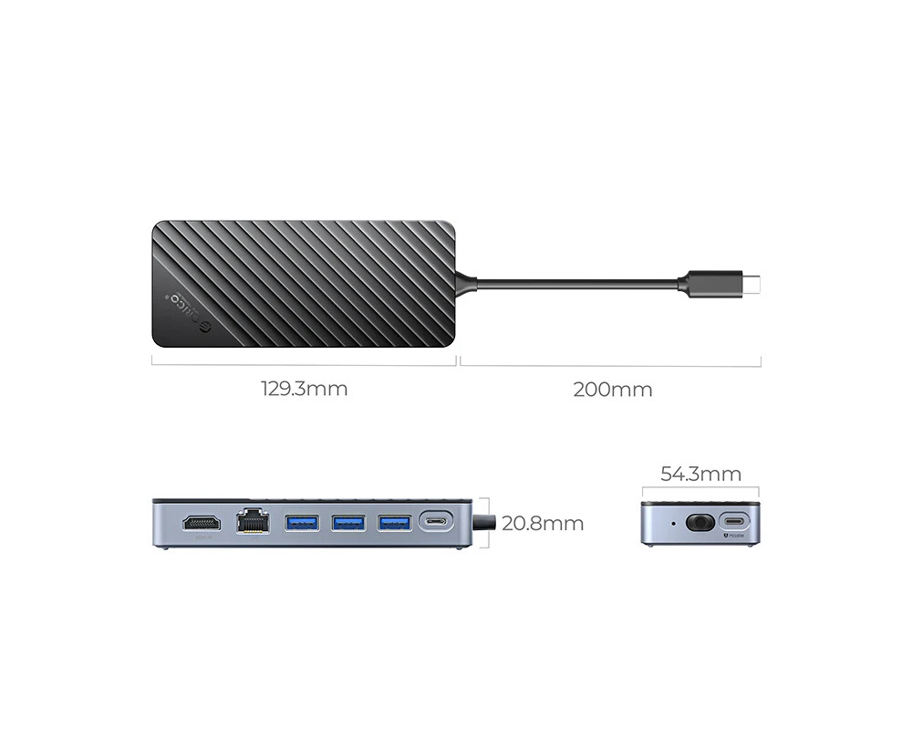 Докинг станция Orico докинг станция Portable Docking station M.2 SATA/NVMe - HDMI 2