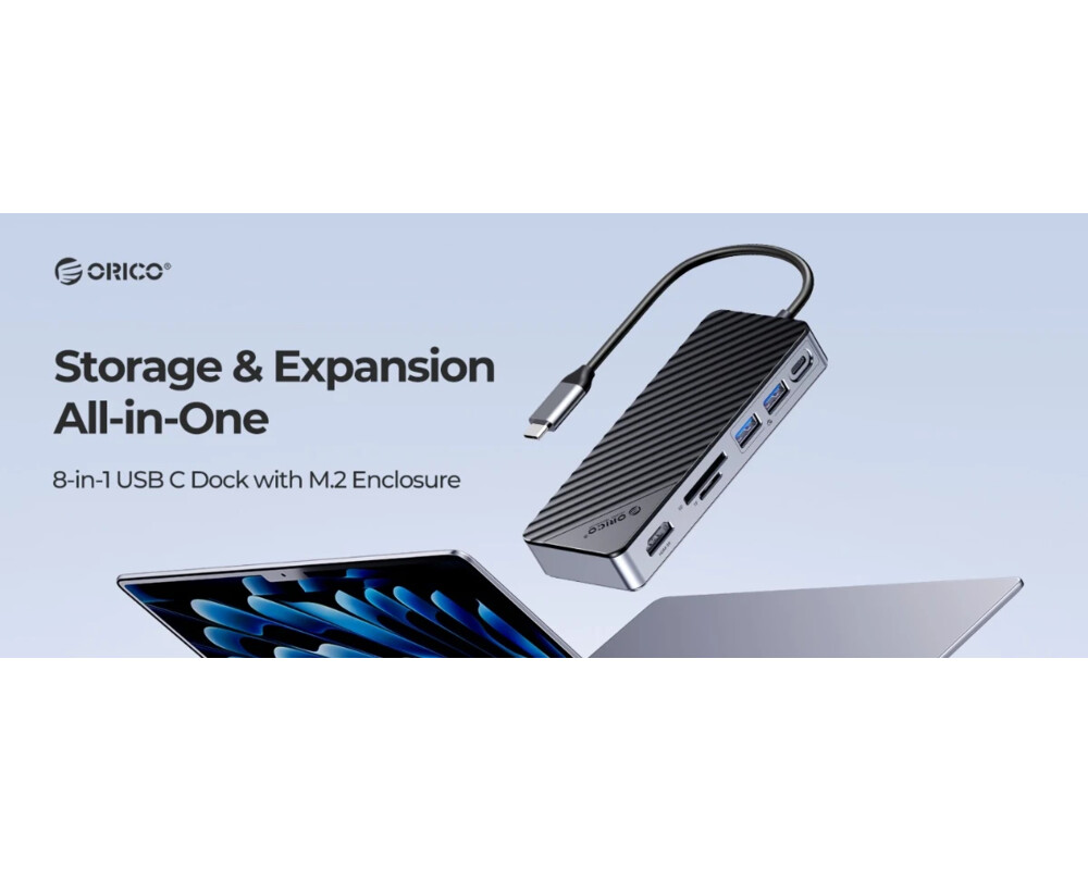 Докинг станция Orico докинг станция Portable Docking station M.2 SATA/NVMe - HDMI 3
