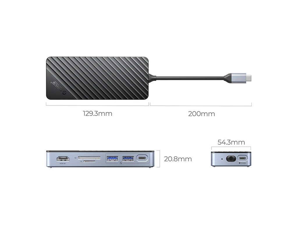 Докинг станция Orico докинг станция Portable Docking station M.2 SATA/NVMe - HDMI 2