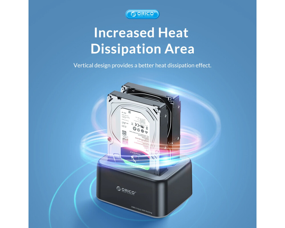 Аксесоар за съхранение Orico докинг станция Storage - HDD/SSD D... 8
