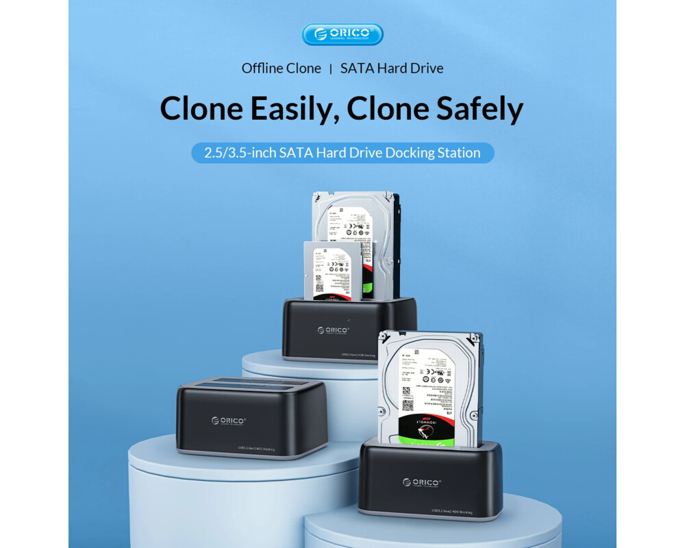 Аксесоар за съхранение Orico докинг станция Storage - HDD/SSD D... 4