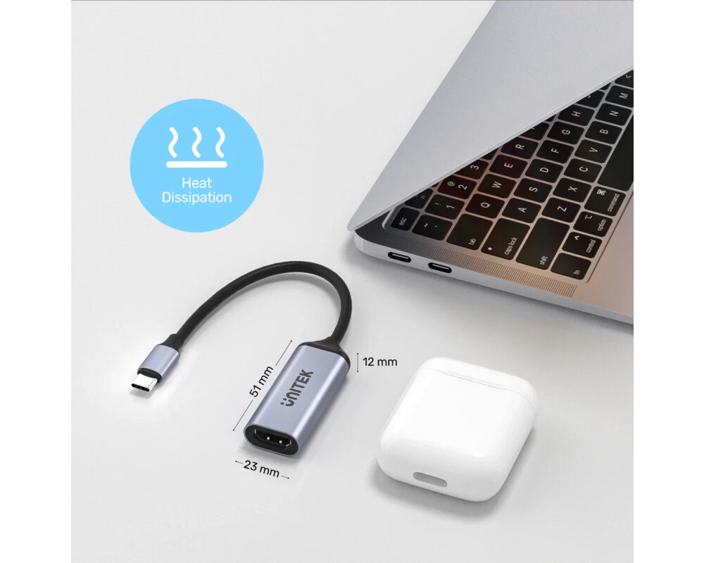 Адаптери Unitek Адаптер Adapter USB-C M / HDMI 2.1 F - 8K 8