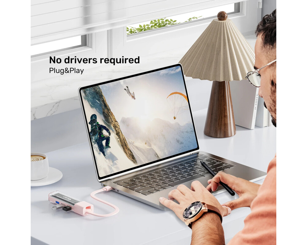 USB хъб Unitek USB-C/USB-A 3.0 HUB 4 port 11