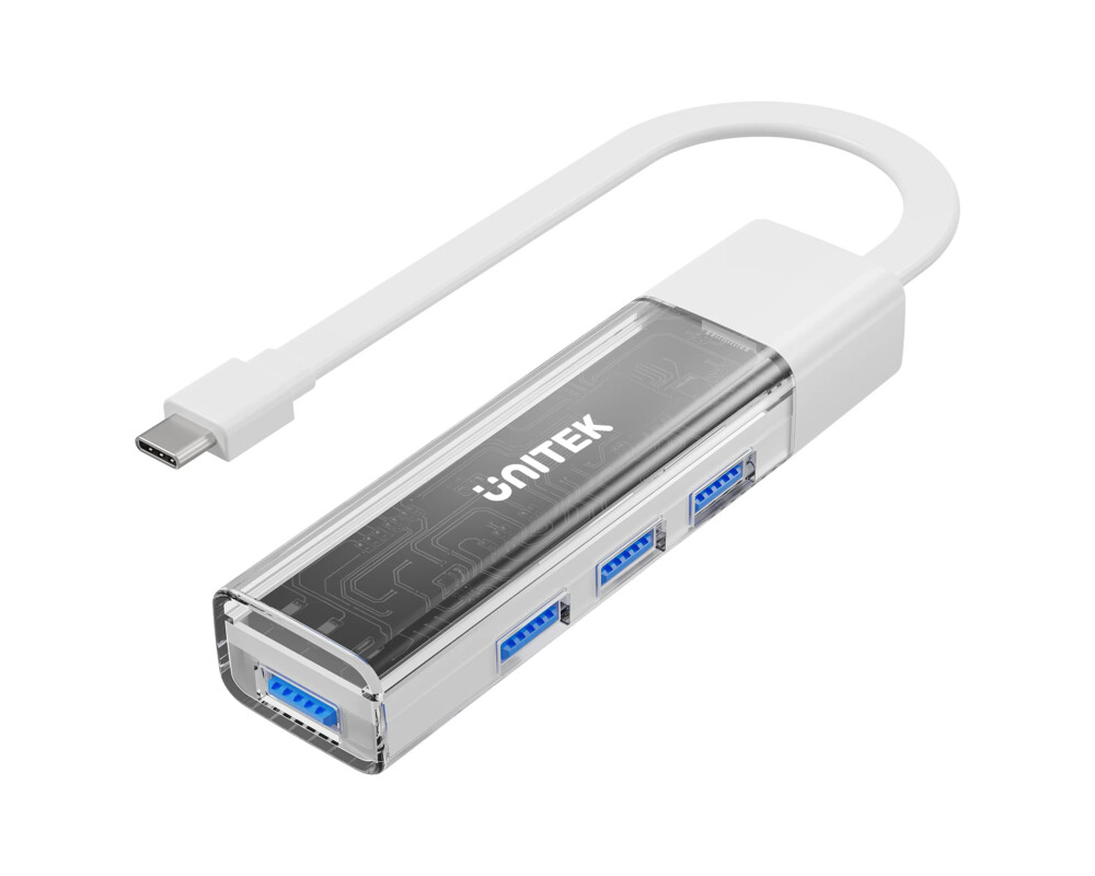 USB хъб Unitek USB-C/USB-A 3.0 HUB 4 port