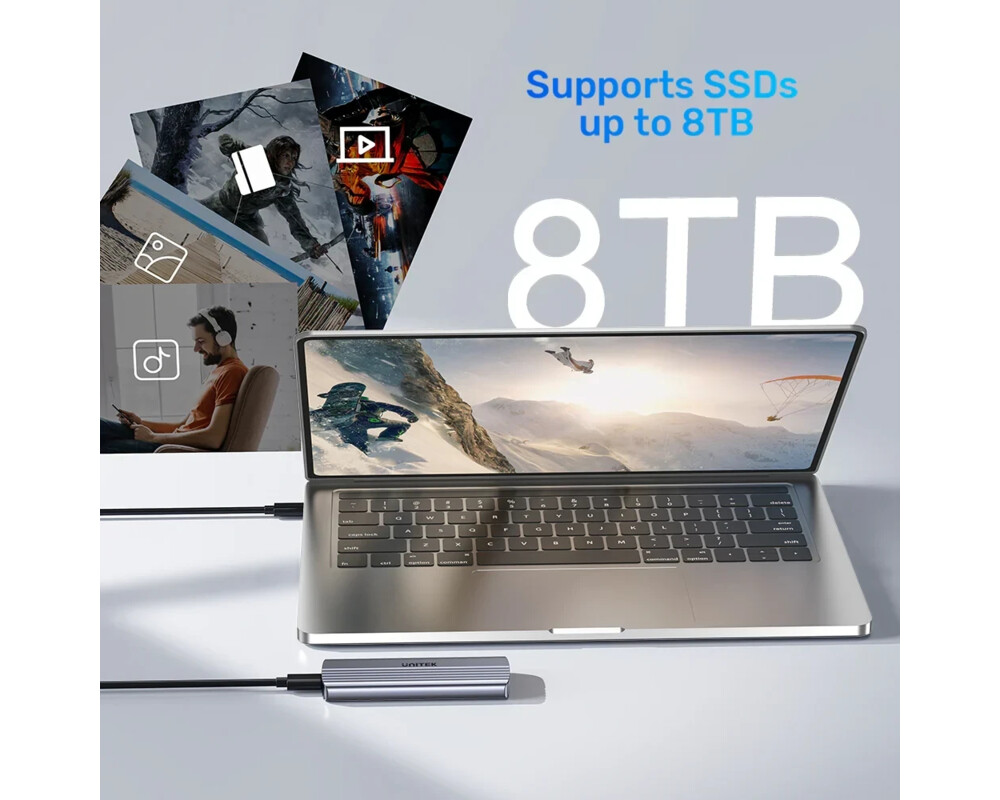 Аксесоар за съхранение Unitek външна кутия за диск Storage - Ca... 13