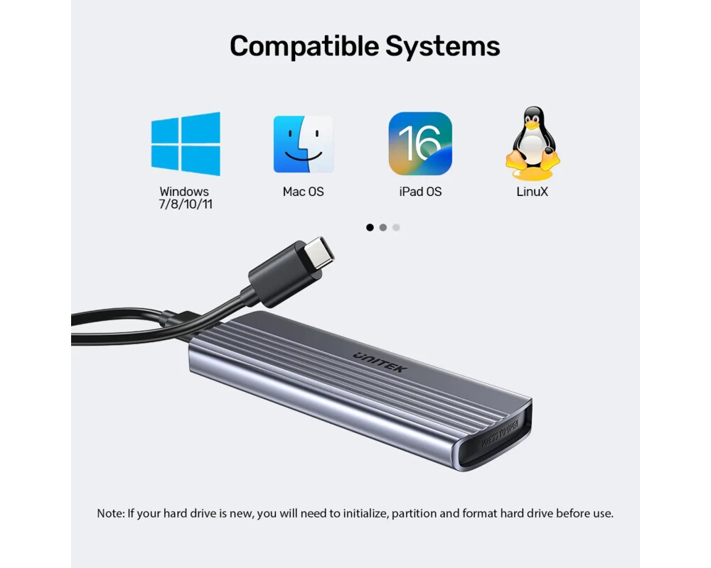 Аксесоар за съхранение Unitek външна кутия за диск Storage - Ca... 17