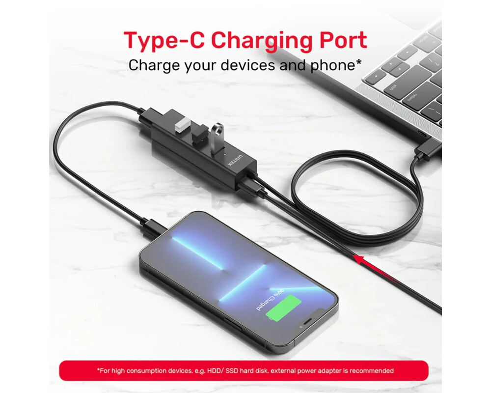 USB хъб Unitek USB3.0 HUB 4 port 5