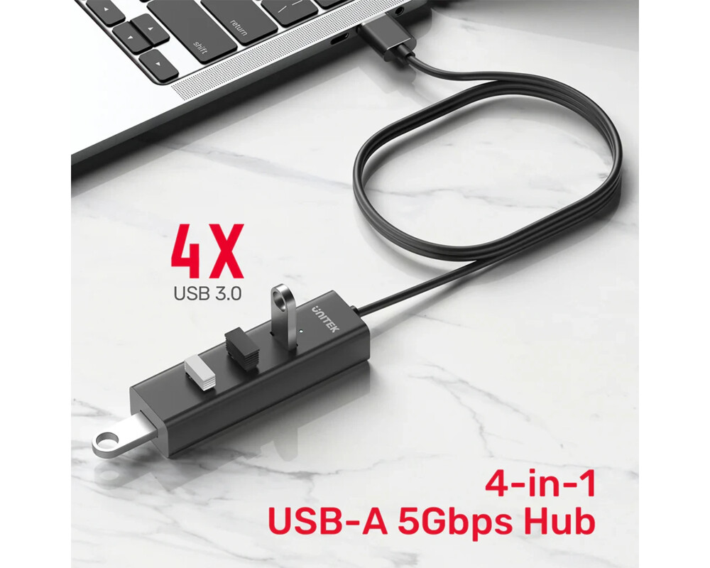 USB хъб Unitek USB3.0 HUB 4 port 4
