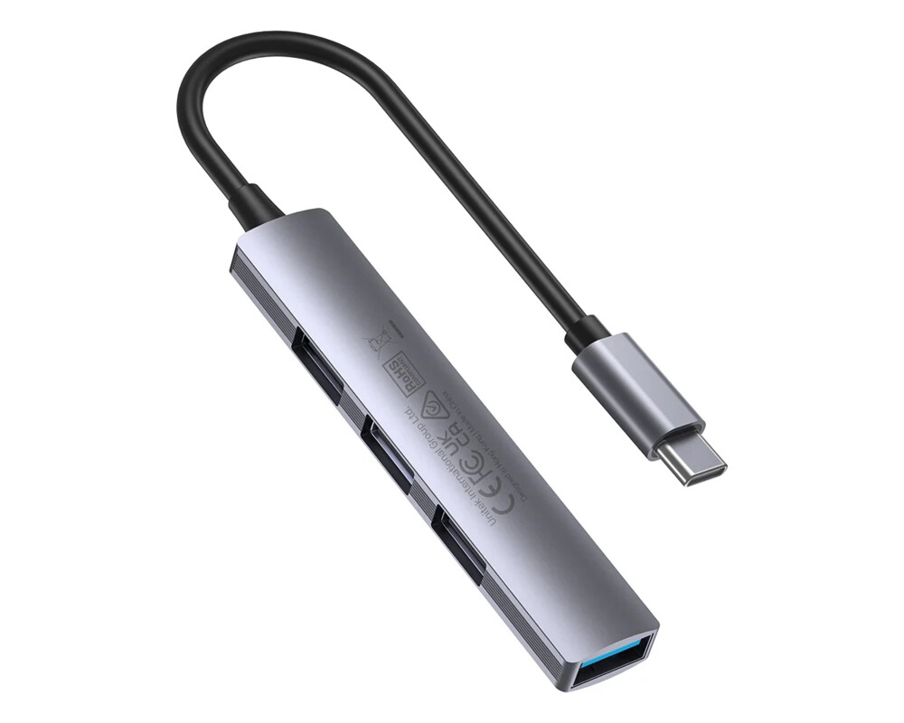 USB хъб Unitek USB3.0/2.0 HUB 4 port - USB-C inp... 4