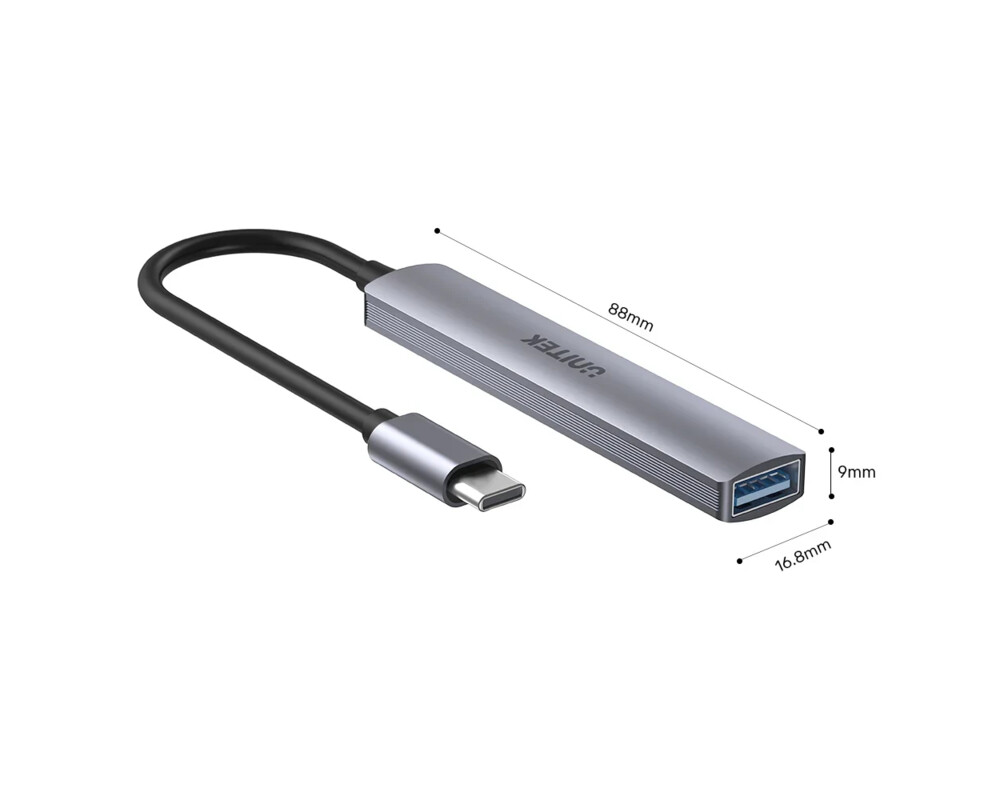 USB хъб Unitek USB3.0/2.0 HUB 4 port - USB-C inp... 7