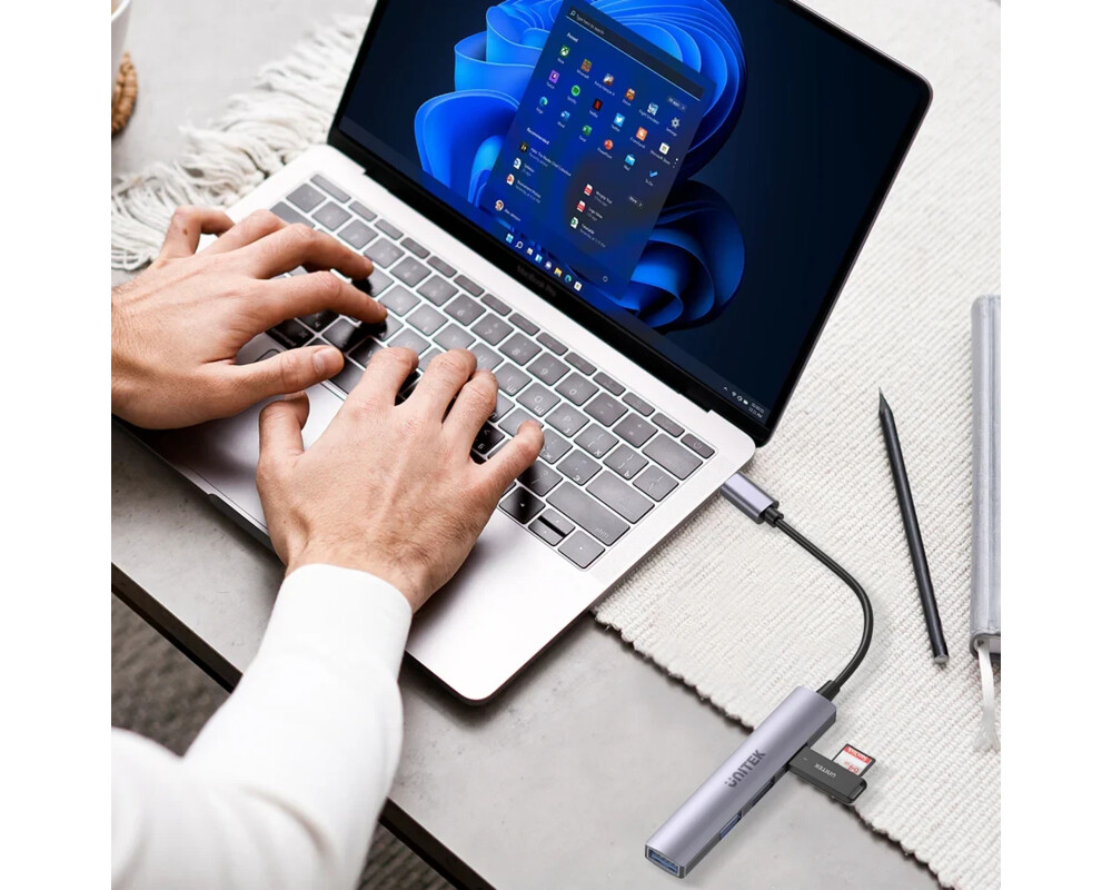 USB хъб Unitek USB3.0/2.0 HUB 4 port - USB-C inp... 15