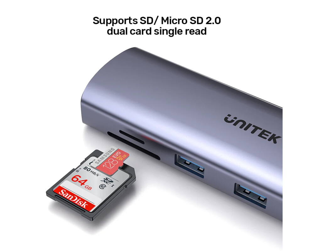 Докинг станция Unitek Type-C Docking Station PD3.0 100W - HDMI 13