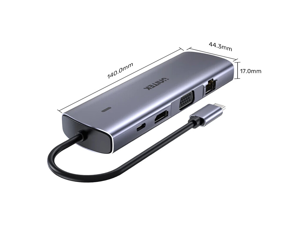 Докинг станция Unitek Type-C Docking Station PD3.0 100W - HDMI 6