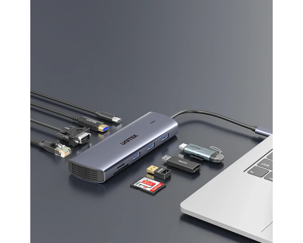Докинг станция Unitek Type-C Docking Station PD3.0 100W - HDMI 15