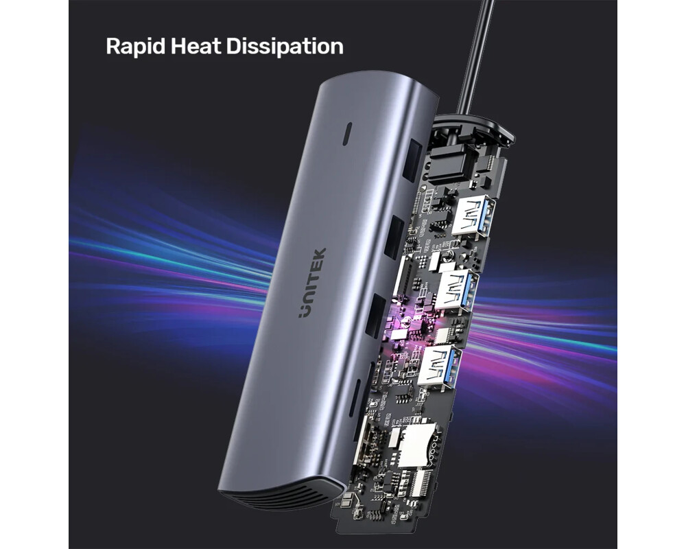 Докинг станция Unitek Type-C Docking Station PD3.0 100W - HDMI 14