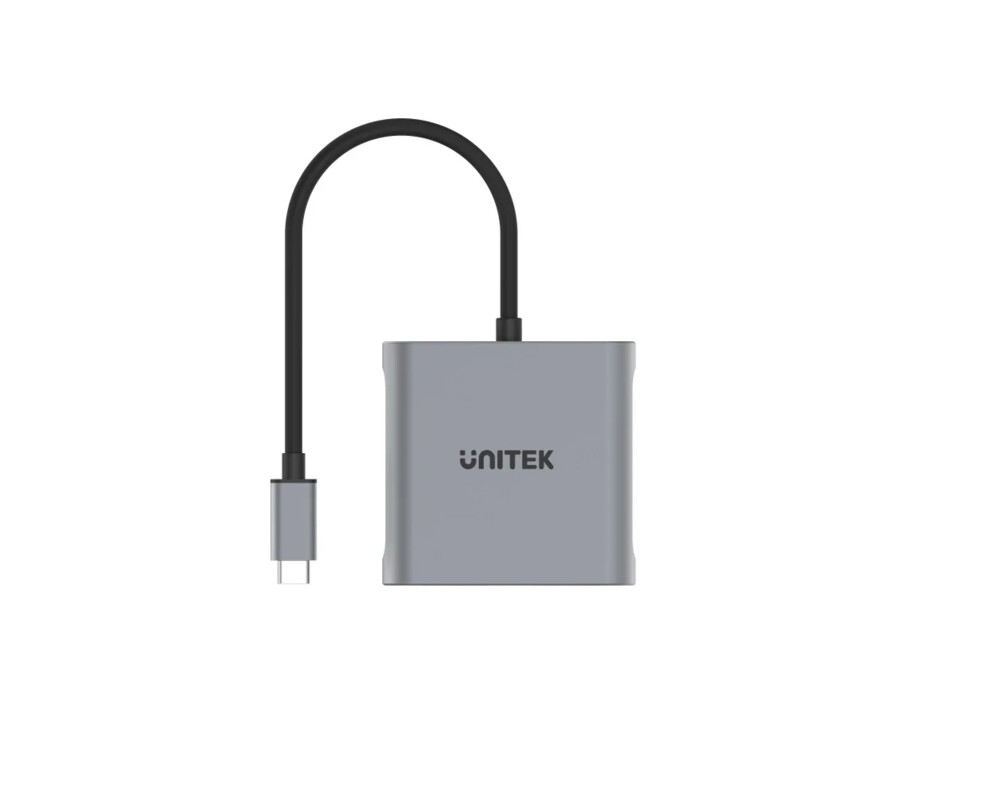 Адаптери Unitek Адаптер Adapter USB-C M to DisplayPort x 2 F - 8K@30Hz 2