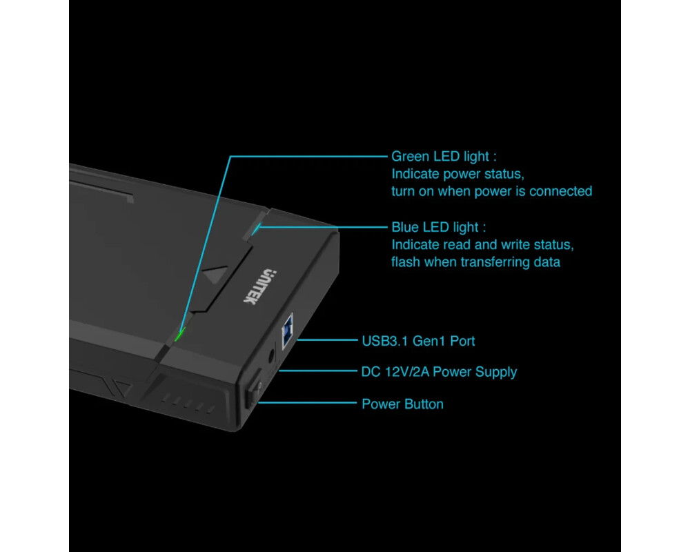 Аксесоар за съхранение Unitek кутия за диск Storage - Case Disk... 6