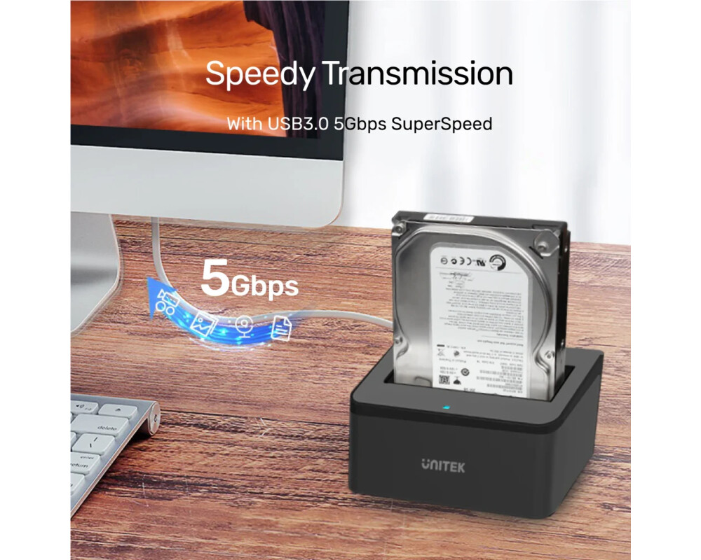 Аксесоар за съхранение Unitek докинг станция Storage - HDD/SSD... 6