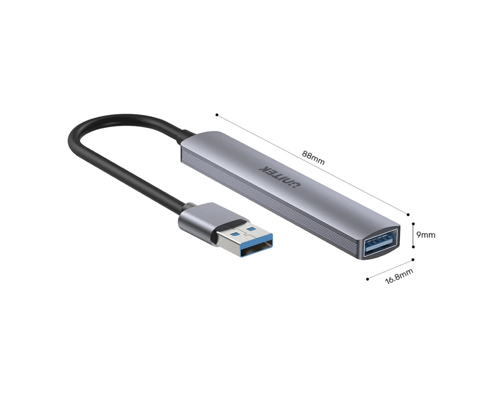 USB хъб Unitek USB3.0/2.0 HUB 4 port uHUB Q4 - USB-A input - USB3.0 x 1 8