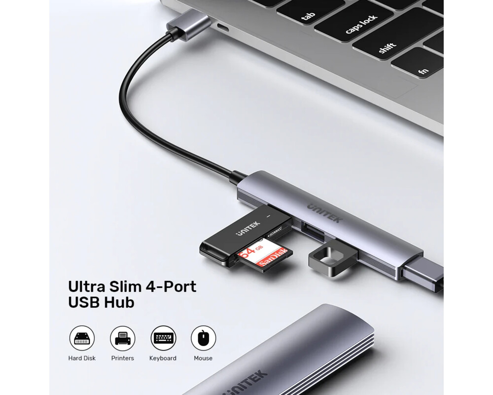 USB хъб Unitek USB3.0/2.0 HUB 4 port uHUB Q4 - USB-A input - USB3.0 x 1 10