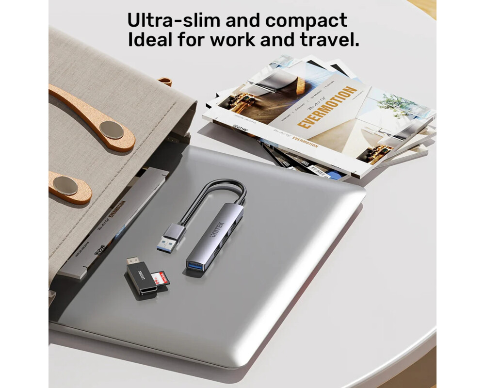 USB хъб Unitek USB3.0/2.0 HUB 4 port uHUB Q4 - USB-A input - USB3.0 x 1 11