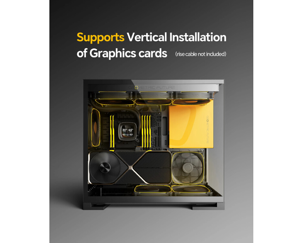 Кутия Geometric Future EATX - Model 5 Black/Green 10