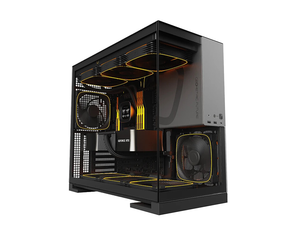 Кутия Geometric Future EATX - Model 5 Black/Gr... 5