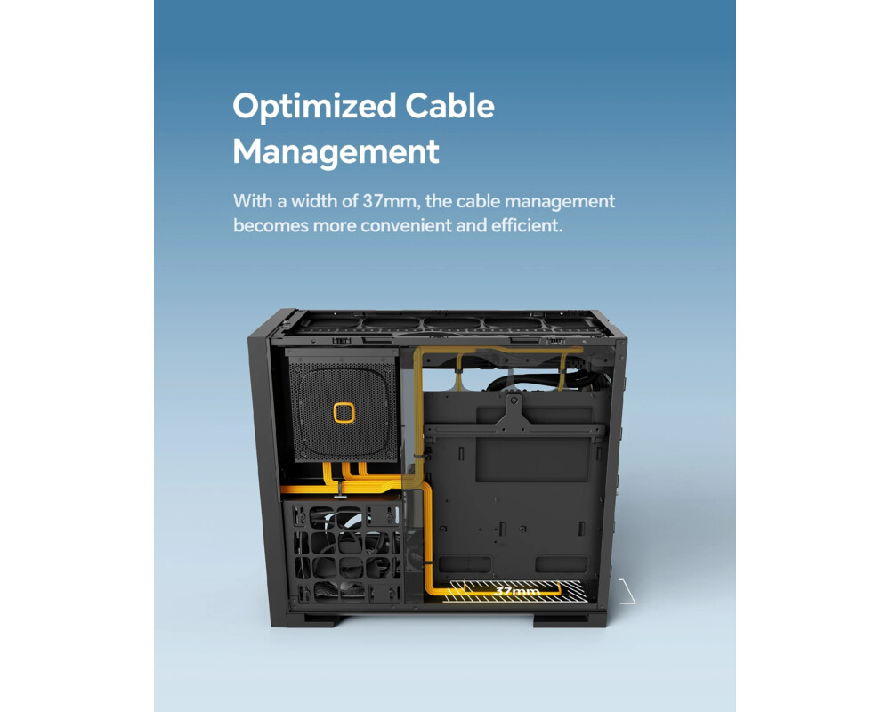 Кутия Geometric Future EATX - Model 5 Vent Whi... 24