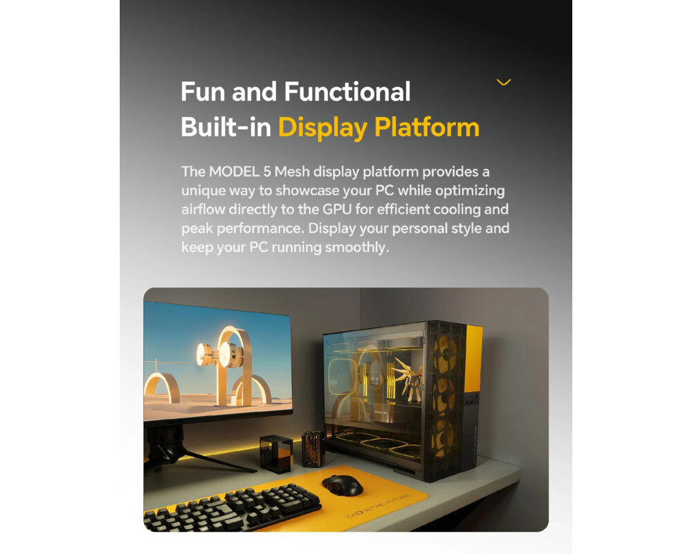 Кутия Geometric Future EATX - Model 5 Vent Whi... 15