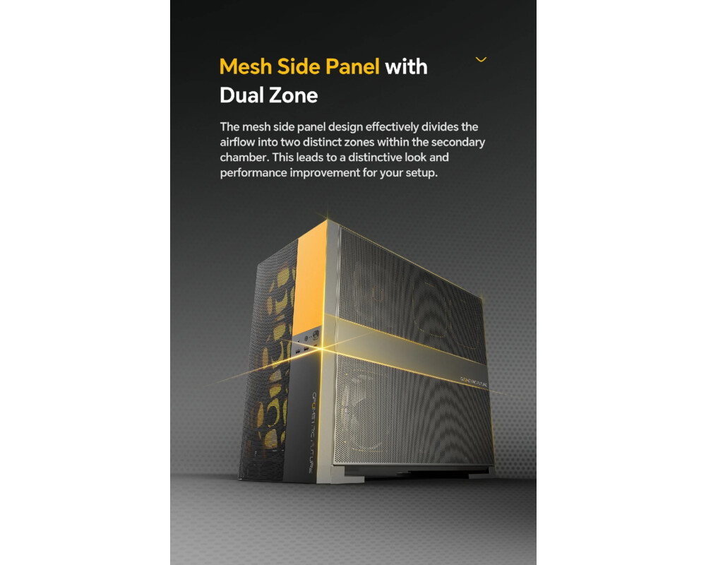 Кутия Geometric Future EATX - Model 5 Vent Whi... 22