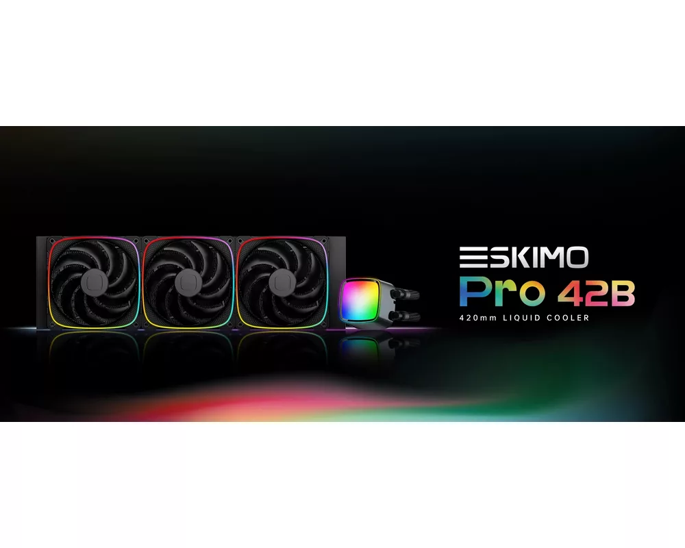 Охладител за процесор Geometric Future - Eskimo Pro 420 White - Addressable RGB 10