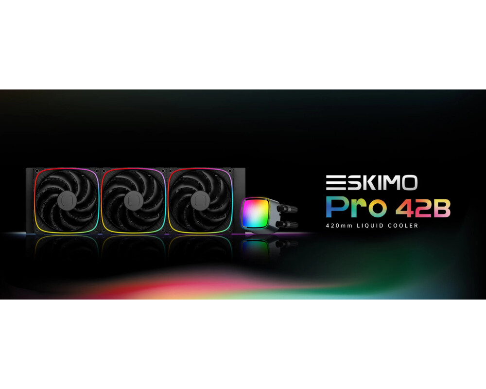 Охладител за процесор Geometric Future - Eskimo Pro 420 Black - Addressable RGB 10