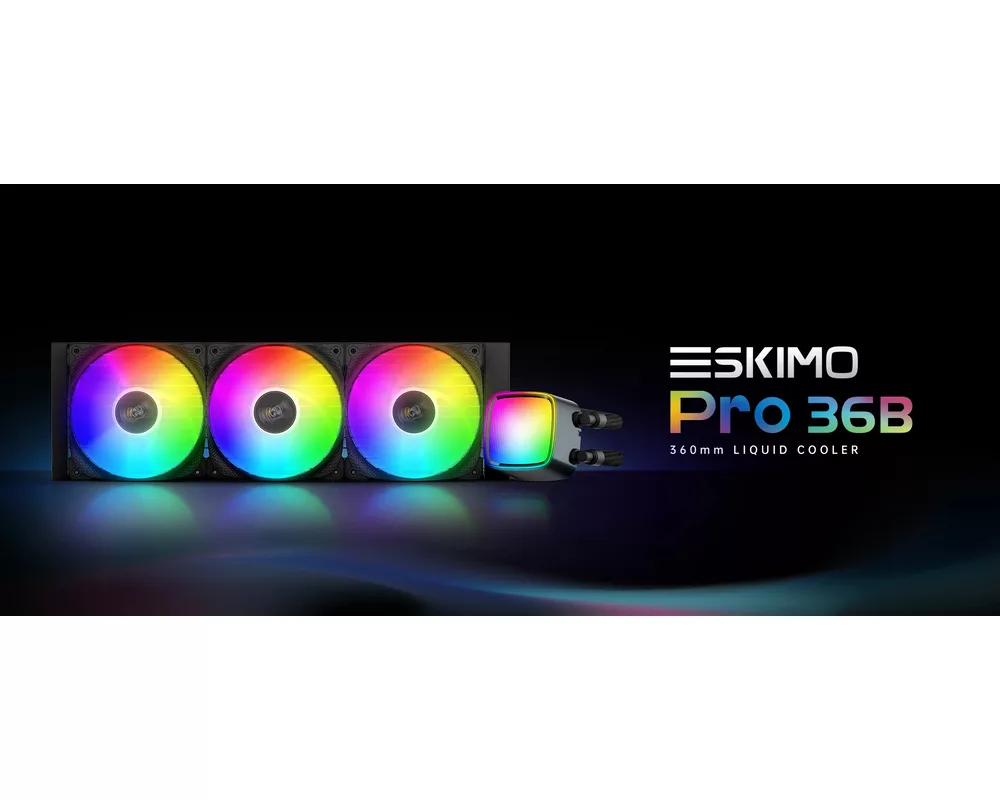 Охладител за процесор Geometric Future - Eskimo Pro 360 Black - Addressable RGB 10