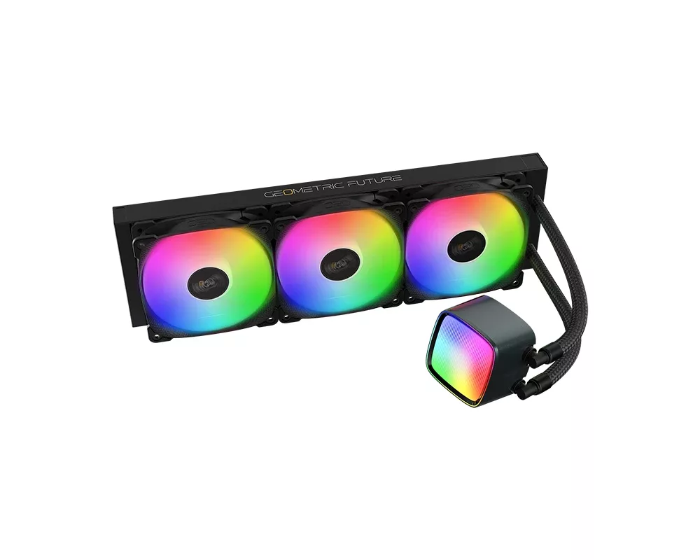 Охладител за процесор Geometric Future - Eskimo Pro 360 Black - Addressable RGB 2