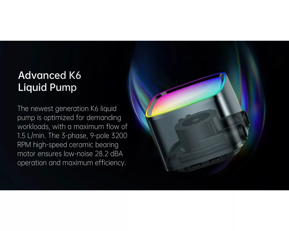 Охладител за процесор Geometric Future - Eskimo Pro 360 Black - Addressable RGB 12
