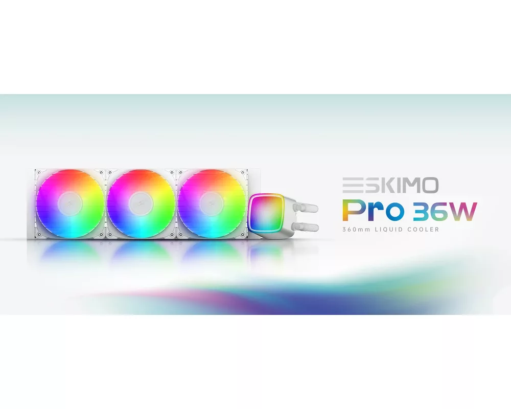Охладител за процесор Geometric Future - Eskimo Pro 360 Black - Addressable RGB 11